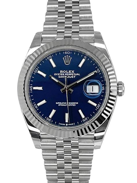 rolex datejust 41 jubilee blau|rolex datejust blue dial 41mm.